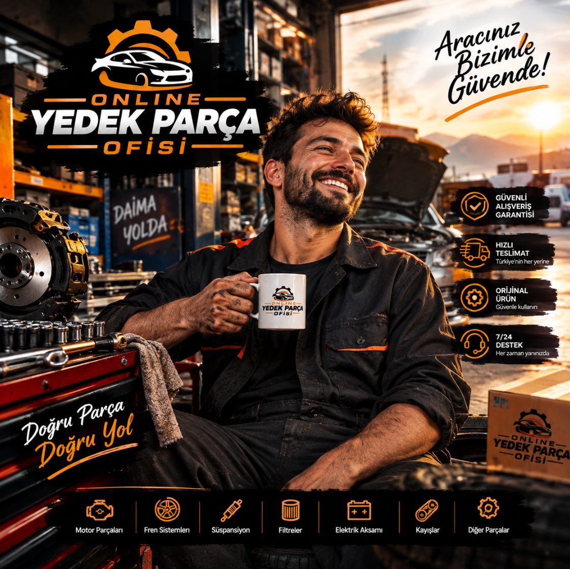 Online Yedek Parça Ofisi — Aracınız Bizimle Güvende, doğru parça doğru yol